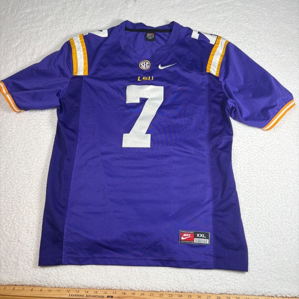 Nike Men's LSU Tigers CBL Leonard Fournette XXL Purple Jersey